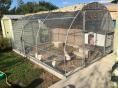 Volière Ø 25 - 3 x 4,50m (13,5m2) - H2,10m