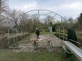Serre de jardin Resist Plus Ø 40 - Forme bords droits - 5 x 10,50m (52,50m2)