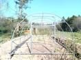Serre de jardin 4 x 9m (36m2) - Forme tunnel - Resist Plus