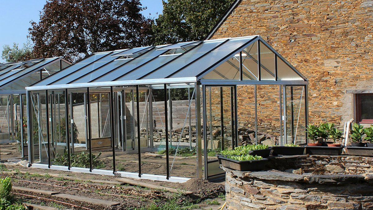 Serre de jardin en Polycarbonate et alu 4,6 m2