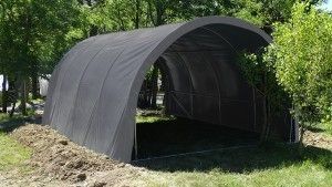 Tunnel stockage gris anthracite