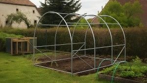 Structure abris chevaux acier glavanisé