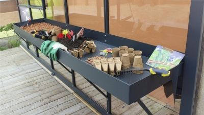 Bac de culture serre en verre