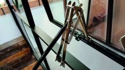 Ouverture serre en verre